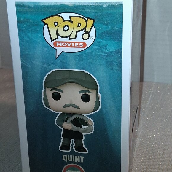 Funko Pop Movies:  QUINT w/Shark Mouth #1755 (Jaws 1975) w/Protector - Picture 6 of 6